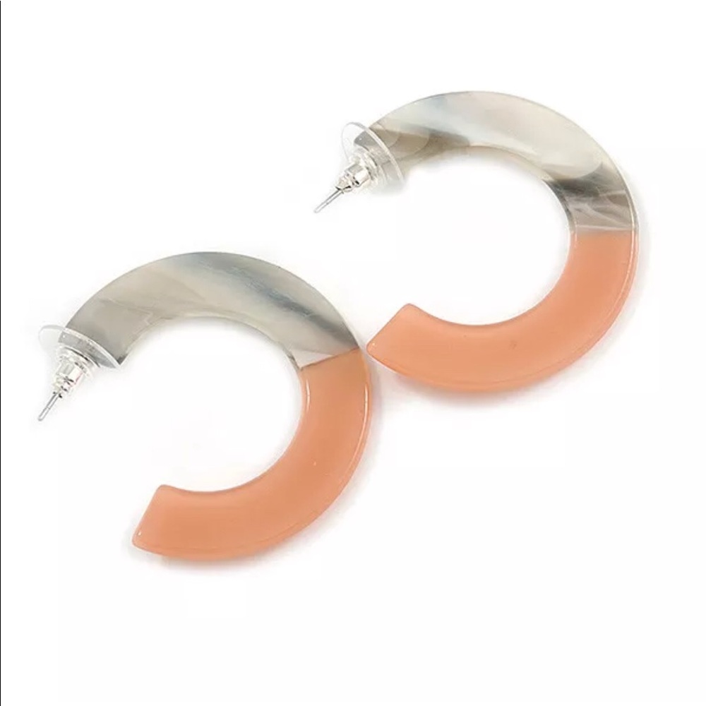 •Hey let’s Ombré• Acrylic Hoop Earrings